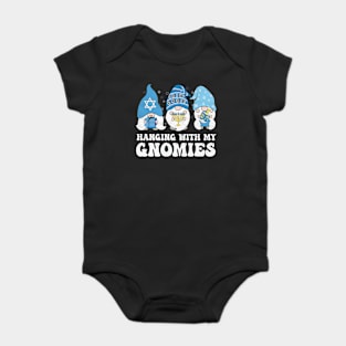 Hanging With My Gnomies Funny Hanukkah Gnome Baby Bodysuit